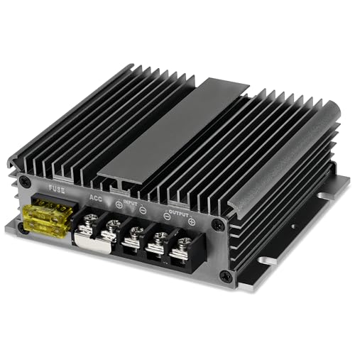 36V 48V to 12V Voltage Converter Golf Cart 30V-60V to 12V Step Down Transformer, 40A 480W Voltage Reducer IP68 Waterproof with Acc Control & Aluminum Alloy Shell - Main Image