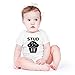 AW Fashions Stud Muffin Baby Bodysuit Funny Adorable Infant Romper Clothing Cute Boys Girls Unisex Outfit (6 Months, White)