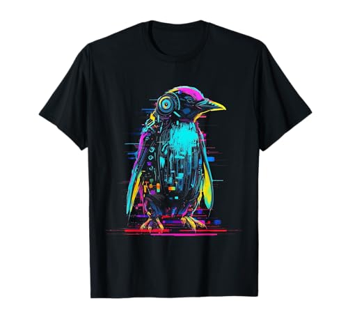 Pinguin Fantasy Roboter Art - Tierpinguin T-Shirt