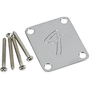 Fender 4-Bolt Vintage-Style Neck Plate “F” (Chroom)