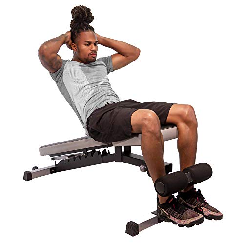 StrengthTech Fitness USA Made Adjustable Weight Bench | Fitness Gym Quality | Powder Coated Steel | Black