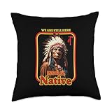 Ingalik Tribe Ingalik Native Indian Still Here and Proud Heritage Throw Pillow, 18x18, Multicolor