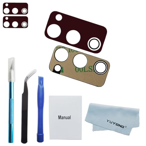 LolyyDens Original Rear Camera Glass Lens Replacement for Samsung Galaxy S20 FE 6.5 Inch (All Carriers) Adhesive Preinstalled wi
