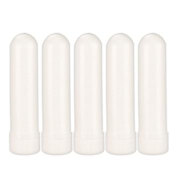pekdi 5 Pack / 10 Pack Essential Oil Inhaler Bottles Aromatherapy Empty Nasal Inhaler Tubes Tubes with Wick