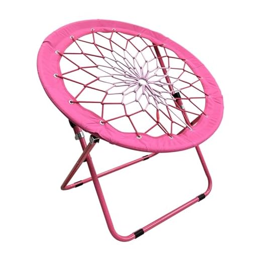 CAMP SOLUTIONS Ultimate Comfort Bungee Chair - Versatile Bunjo Chair with Fun Bouncy Design - Circle Spider Chair for Relaxation and Fun - Foldable Trampoline Spider Chairs