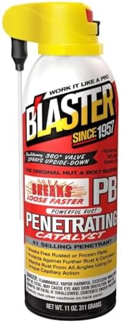 B'laster 16-PB-DS ProStraw Powerful Rust Penetrating Catalyst and Lubricant for Use on Automotive, Industrial, Marine and Plumbing Equipment, 11 oz, Pack of 12