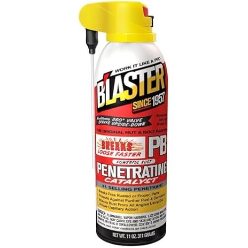 B'laster 16-PB-DS ProStraw Powerful Rust Penetrating Catalyst and Lubricant for Use on Automotive, Industrial, Marine and Plumbing Equipment, 11 oz, Pack of 12