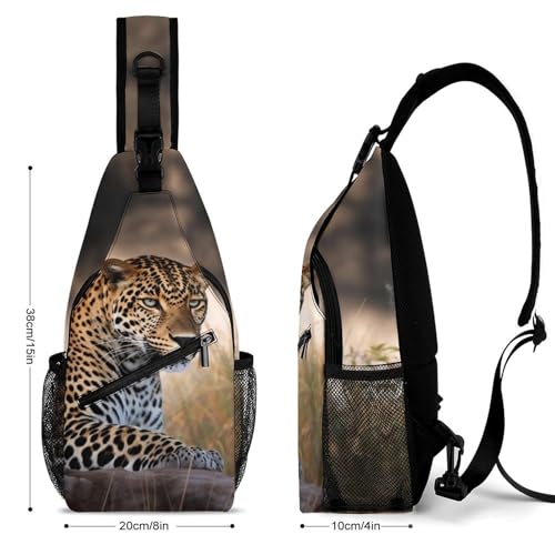 Mochila Deportiva African Animal Sling Bag 38x20 cm miniatura 2