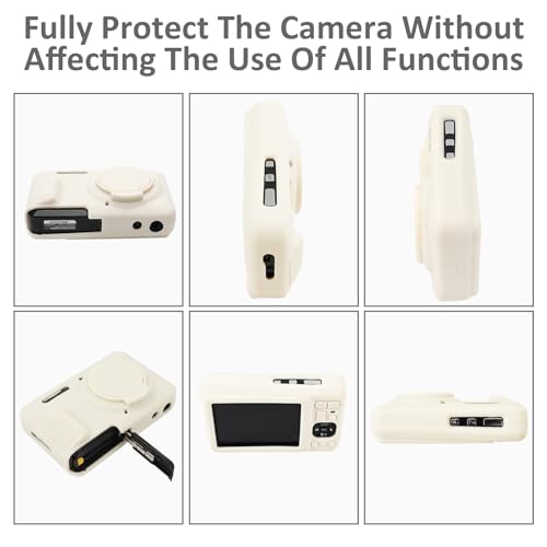 Funda silicona para KODAK PIXPRO FZ55 color off-white miniatura 4