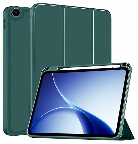 Image of ProElite Cover for Oppo Pad 5 12.1 inch Case, Soft Flexible Flip Case Cover for Oppo Pad 5 12.1 inch Case with Pen Holder [Auto Sleep Wake Feature] [Recoil Series] - Dark Green