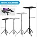 Projector Stand Tripod Adjustable, Laptop Height from 23.5 to 46.5 inches with Gooseneck Phone Holder, Floor for Office, Home, Stage, Studio, DJ Racks Holder Mount, 23.5inch-46.5inch