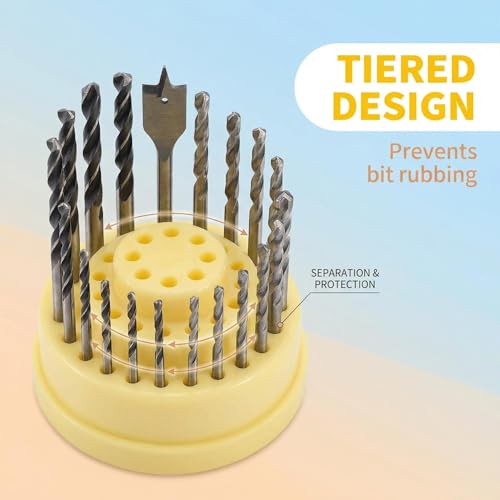 Estuche para brocas de taladro de uñas, organizador 48 agujeros miniatura 5