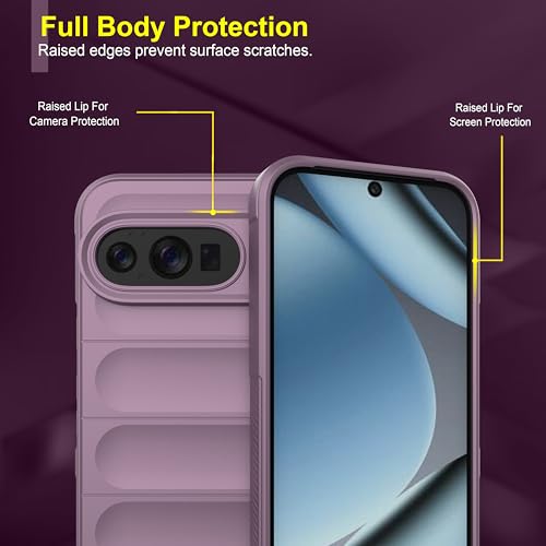 Image of amazon basics Back Case Cover for Google Pixel 10 | Compatible for Google Pixel 10 Back Cover | Liquid Silicon Magic Case with Camera Protection | Lavender