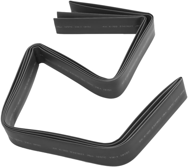 3Roll 9.8Ft 15Mm Dia Power Cable Connection Sleeve Heat Shrink Tubing Tube - (Color: black)