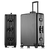 GIIYOEW Maleta Grande PC Maleta con Marco de Aluminio Carcasa Dura sin Cremallera Equipaje de Mano de 20 Pulgadas con Cerradura de combinación TSA,24in