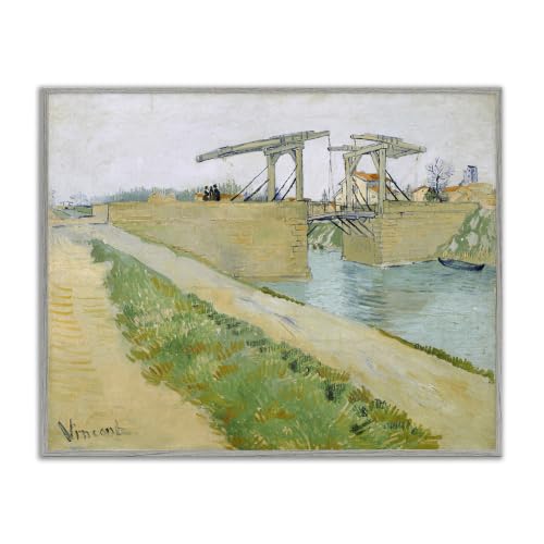 Vincent Van Gogh Bridge Landscape, 11 x 14 Inch Framed Giclée Print