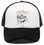 Alta calidad Never Underestimate An Old Man Jeep Gorra De Béisbol Baseball Rapper Cap