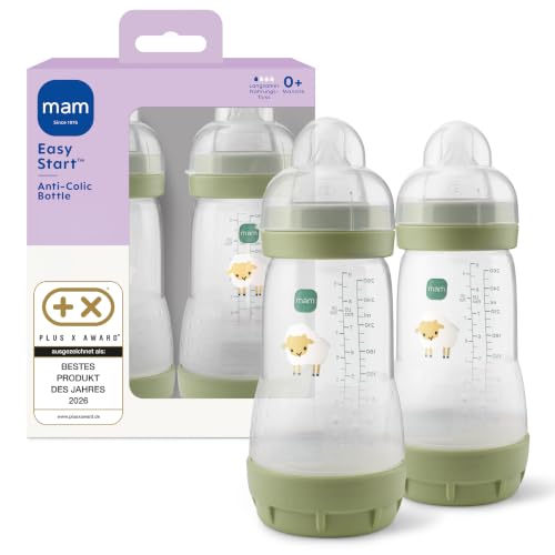 MAM Easy Start Anti-Colic Babyflasche 2x 260 ml, 0+ Monate, Gr...