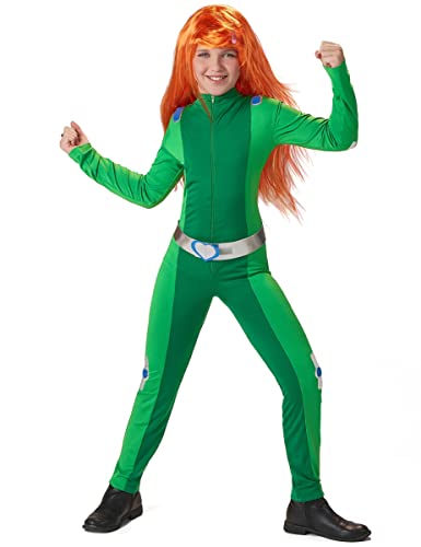 DEGUISE TOI - Déguisement Totally Spies vert Sam fille - Combinaison - Ceinture - XXL 15-16 ans (153-158 cm) - Rouge - Déguisements enfants - 100% Polyester...