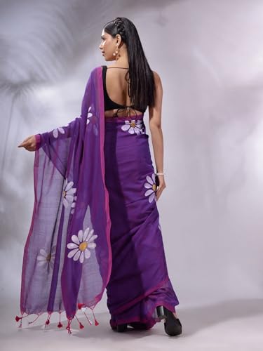 Image of Yashika Women's Georgette Floral Printed Saree With Unstitched Blouse Piece |saree for Women | New Sari | Saree