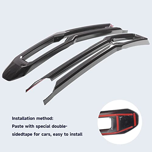 Image of TOYCIDFG Front Grille Trim Strips Compatible with Ford Maverick 2022 2023 Truck Grille Trim Strips Cover Frame Car Decorations Stickers (Carbon Fiber Pattern)