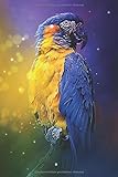  Notizbuch Papagei: Malbuch / Tagebuch Paperblank Notizbuch ohne Linien a5 mit Papagei Bild als Motiv  120 Seiten