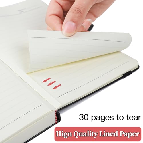 Journal-Notebook-Journal-for-MenWomen-Journals-for-Writing-A5-180Sheets-360Pages-College-Ruled-Notebook-100gsm-Lined-Paper-Leather-Hardcover-Journal-59-X-84-Black