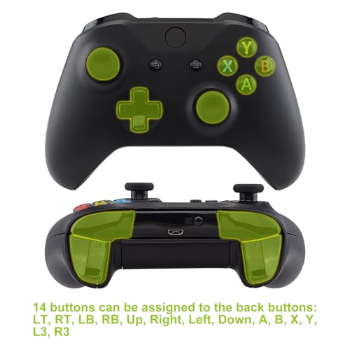 Image of eXtremeRate Wood Grain Lofty Programable Remap & Trigger Stop Kit, Upgrade Boards & Redesigned Back Shell & Side Rails & Back Buttons & Trigger Lock for Xbox One S /X Controller Model 1708
