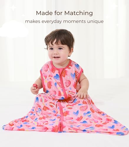 Image of Baby Sleep Sack Soft Wearable Blanket 2-Way Zipper Sleeping Bag for Girls Boys 0-3T, Viscose Made from Bamboo