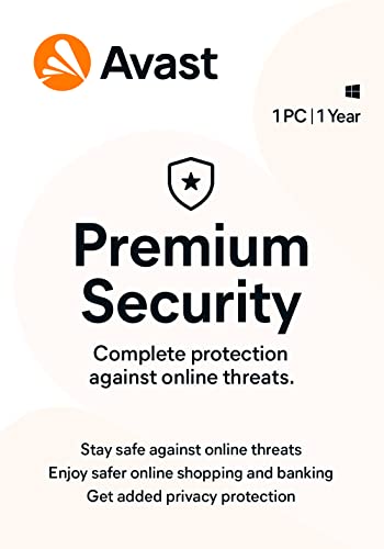 Avast Premium Security 2022 | Antivirus Protection Software | 1 PC, 1 Year [Download]