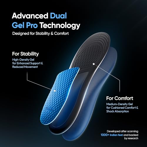 Frido Store Frido Dual Gel Pro Shoe Insoles - Large Size - Image 5