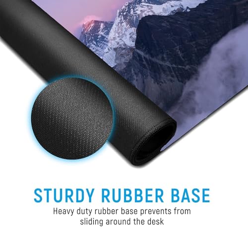 Image of Mountain XL Extended Gaming Mouse Pad | XXL Large Desk Mat 60x30cm for Laptop & PC | Non-Slip Rubber Base, Waterproof, Durable & Smooth Surface | Office, Gaming & Study, asthetic
