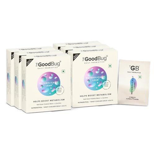 Image of The Good Bug Metabolically Lean SuperGut Powder |Probiotics + L-Carnitine | Boosts Metabolism & Reduces Cravings | For Men & Women | 90 Days Pack