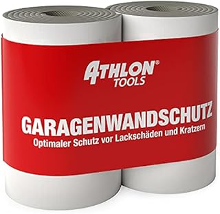 Athlon Tools Folia ochronna na ścianę garażową wysokiej jakości o długości 2 m, ekstra gruba ochrona krawędzi drzwi samochodu, samoprzylepna, wodoodporna, zestaw 2 sztuk