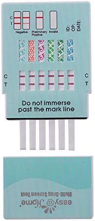 Easy@Home 6 Panel Instant Urine Dip Test Kits - Over The Counter Use Home Testing Strips-#EDOAP-264-5 Pack