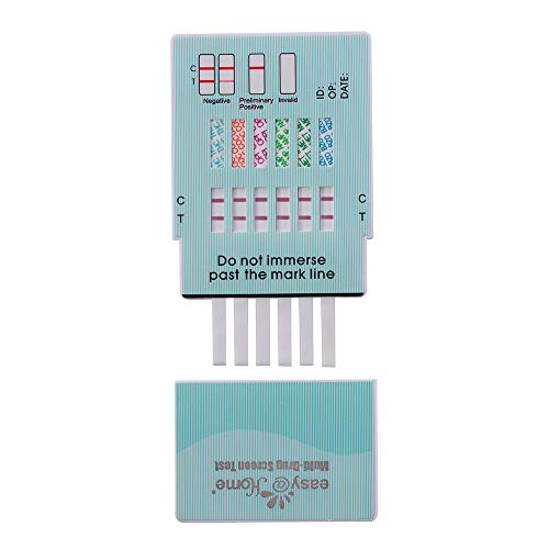 Easy@Home 6 Panel Instant Urine Dip Test Kits - Over The Counter Use Home Testing Strips-#Edoap-264-5 Pack #TOP3
