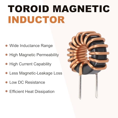 Inductance toroïdale 22 uH 15 A en cuivre pur pour transformateur de précision, 2 cm