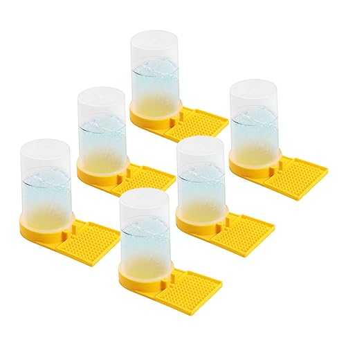 IWOWHERO 6 Stück Bienenfütterer Aus Kunststoff Mit Verlängertem Sockel Für Bienenstock Eingänge Futterspender Und Wasserspender Für Imkerei Terrasse Garten