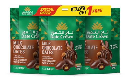 Date Crown 3X100g Choco dates(Pouch)