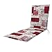 Produktbild Doppler Auflage Rollliege Living Rot Weiß I Gartenliege-Polster 195x60x6cm aus Baumwolle & Polyester I Liegestuhl-Auflage weich & bequem I Liegenauflage zum Festbinden an Rollliege