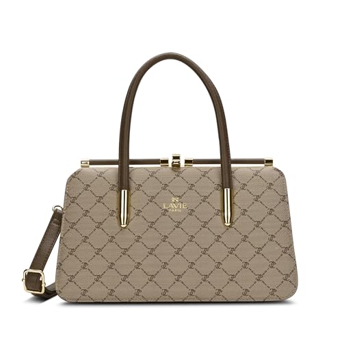 Image of LAVIE PARIS Women's Chic Dual Frame Satchel Bag | Satchel Handbag for Work | Ladies Purse | Stylish Shoulder Bag | Gift for Women