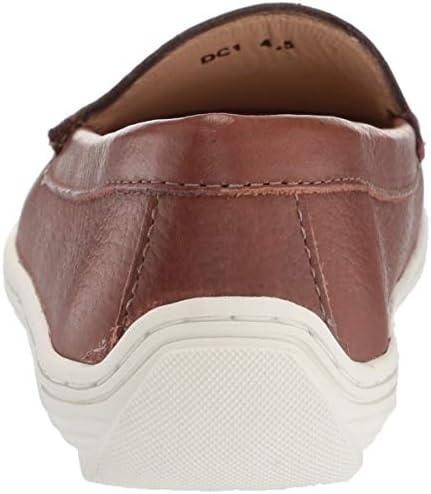 Marc Joseph New York Unisex-Child Leather Boys/Girls Casual Comfort Slip On Moccasin Venetian Loafer Driving Style, Caramel Grainy, 5.5 M US Little Kid | Image 2
