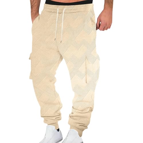 symoid Mens Sweatpants Casual Stright Leg Flannel Travel Spants Length Solid Color Oversized Loose Fashion Winter Joggers