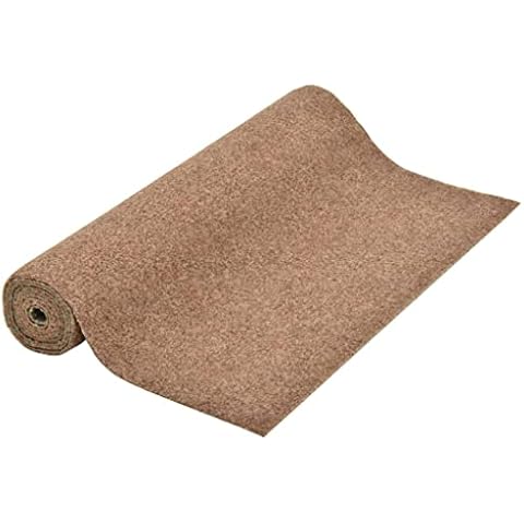 vidaXL Césped Artificial con Tacos Tapete Hierba Imitación Beige 3x1 m Cover