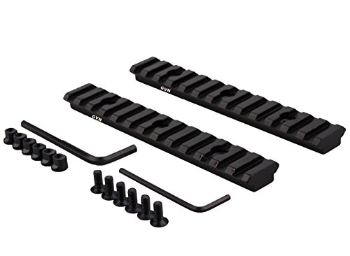 Keymod Picatinny Rail Section 5.2 Inch/13 Slot Picatinny/Weaver Rail (2 Pieces Matte black)