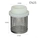 Brass Suction Basket with 304 Stainless Steel Filter Head and Threaded Mesh Cover, DN15 Industrial Water Filter Basket, Plastic Housing(DN25)