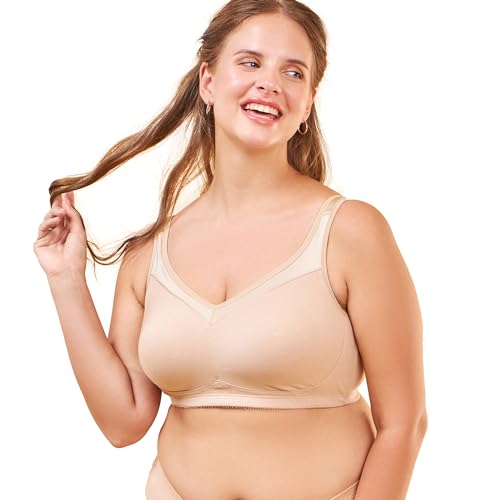 Image of Enamor Full Support Super Lift Women's Cotton Everyday Minimizer Bra - Non Padded, Wirefree, Full Coverage - A112 (Available in Plus Sizes)