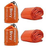 2 Stück Notfall Schlafsack,Survival Biwaksack,Rettungsdecken,Überleben Schlafsack, Notfalldecken,Survival Ausrüstung für Camping und Outdoor-Wandern