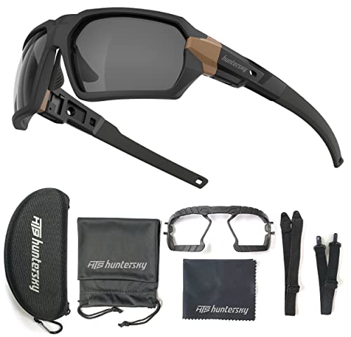 Huntersky Hts Q37 Protective Gear Powersports Motorcycle Anti Fog Polarized Riding Goggles Eyewear Padded Sunglasses For Men, Hunting Shooting Airsoft Skydiving Dustproof Windproof #TOP5
