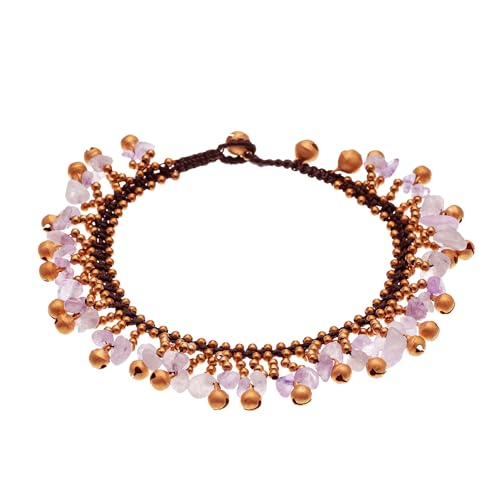 Image of kelistom Bohemian Ankle Bracelets for Women Handmade Natural Stone Beaded Chain Anklet